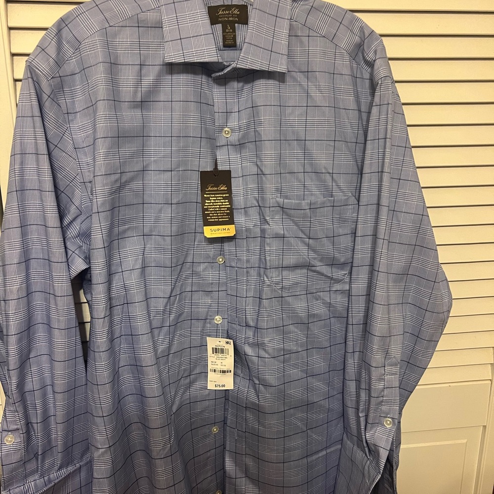 Brand new size L, 16 men’s dress shirt? Tasso Elba